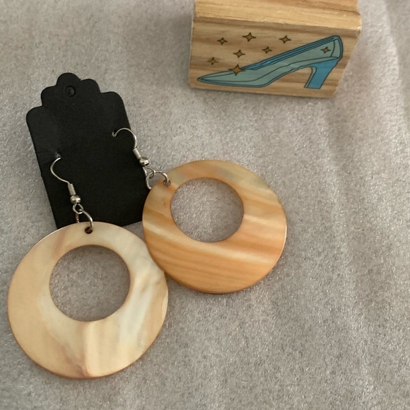 Vintage Dazzlers Drop Pave Hoops Earrings - Picture 7 of 7